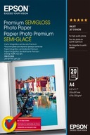 Pololesklý fotografický papier Epson Premium A4 20