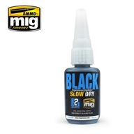 Ammo Mig Black Slow Dry Kyanoakrylát (21 g) Ammo Mig Black Slow Dry Kyanoakrylát (21 g)