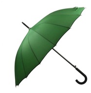 Dáždnik 16 PANELOV, zelený, manuálny, SILNÝ, 5 farieb