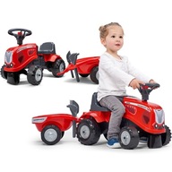 FALK Baby Mac Cormick Red Traktor s prívesom + príslušenstvo. od 1 roka