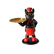 Cool Bulldog Stôl na odkladanie Statuette Home Decor červený Cool Bulldog Stôl na odkladanie Statuette Home Decor červený