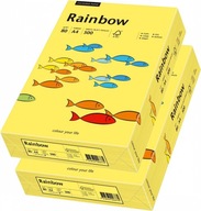 Rainbow A4 kopírovací papier 80g 500 listov žltý x2 Rainbow A4 kopírovací papier 80g 500 listov žltý x2