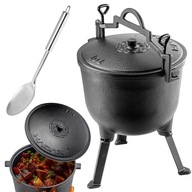 POĽOVNÍCKY LIATOVÝ KAULEL 10L Opekance na táborák GRIL + LYŽIČKA ZDARMA POĽOVNÍCKY LIATOVÝ KAULEL 10L Opekance na táborák GRIL + LYŽIČKA ZDARMA