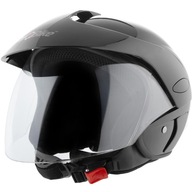 OTVORENÁ PRILBA MOTORKÚTER MOTORKA QUAD XS LESK ČIERNA OTVORENÁ PRILBA MOTORKÚTER MOTORKA QUAD XS LESK ČIERNA