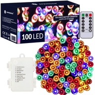 Osvetlenie vianočného stromčeka 100 LED 10m Vonkajší časovač diaľkového ovládania IP44 Napájanie z batérie Osvetlenie vianočného stromčeka 100 LED 10m Vonkajší časovač diaľkového ovládania IP44 Napájanie z batérie