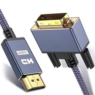 Kábel HDMI na DVI 2M obojsmerný DVI-HDMI 24+1