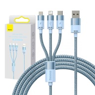 BASEUS ODOLNÝ UNIVERZÁLNY USB KÁBEL 3V1 USB-C MICRO LIGHTNING 3,5A 1,2M BASEUS ODOLNÝ UNIVERZÁLNY USB KÁBEL 3V1 USB-C MICRO LIGHTNING 3,5A 1,2M
