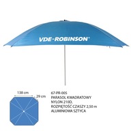 VDE-Robinson rybársky dáždnik 2,5m štvorcový