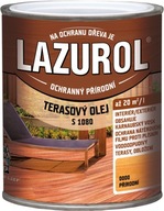Ochranný terasový olej LAZUROL 2,5L TEK s UV ochranou