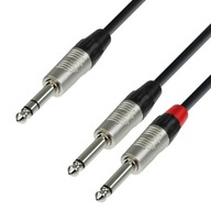 Adam Hall K4YVPP0090 Jack stereo-2xjack mono 0,9 m Adam Hall K4YVPP0090 Jack stereo-2xjack mono 0,9 m