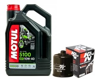 Olej MOTUL 5100 10W40 4L. + Filter KN-138, Suzuki VZR1800, 06-19 Olej MOTUL 5100 10W40 4L. + Filter KN-138, Suzuki VZR1800, 06-19