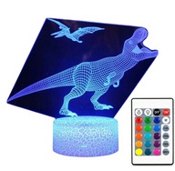 3D LED LAMPA DINOSAUR T-REX + PTERODACTYL DIAĽK 3D LED LAMPA DINOSAUR T-REX + PTERODACTYL DIAĽK