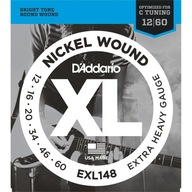 Str.D'addario EXL148 pre elektrickú gitaru 12-60 Str.D'addario EXL148 pre elektrickú gitaru 12-60