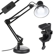 Stolová lampa do školy na kreslenie E27 s držiakom Stolová lampa do školy na kreslenie E27 s držiakom