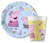Taniere a šálky Peppa Pig 8 ks SET Taniere a šálky Peppa Pig 8 ks SET