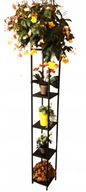 Stojan na kvety Stĺpik 160 cm 5-úrovňový policový stojan