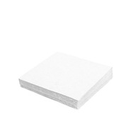 1-vrstvové biele papierové obrúsky 30x30cm