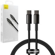 Rýchly kábel USB-C Baseus 100W čierny | 100 cm pre Apple iPhone 15 Rýchly kábel USB-C Baseus 100W čierny | 100 cm pre Apple iPhone 15