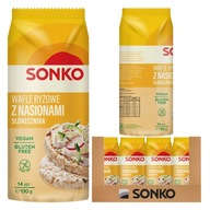 Ryžové oblátky Sonko so slnečnicovými semienkami 130g x16 Ryžové oblátky Sonko so slnečnicovými semienkami 130g x16