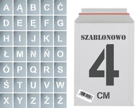 Opätovne použiteľné šablóny na maľovanie Písmená 4cm sada Opätovne použiteľné šablóny na maľovanie Písmená 4cm sada