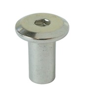Matica M6 x 15 mm pre prípojky, typ Ericson, nehrdzavejúca oceľ, plochá hlava Matica M6 x 15 mm pre prípojky, typ Ericson, nehrdzavejúca oceľ, plochá hlava