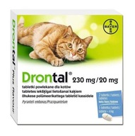 DRONTAL Tablety parazity červy odčervovanie mačiek DRONTAL Tablety parazity červy odčervovanie mačiek