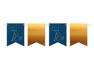 Happy 18. girlanda banner 6 m Osemnástka Happy 18. girlanda banner 6 m Osemnástka