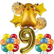 VEĽKÁ SADA FÓLIOVÝCH BALÓNOV POKEMON GO PIKACHU K 9. 9. NARODENINÁM 26 ks VEĽKÁ SADA FÓLIOVÝCH BALÓNOV POKEMON GO PIKACHU K 9. 9. NARODENINÁM 26 ks