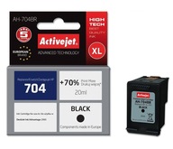 Atrament ACTIVEJET AH-704BR, náhrada za HP 704 BK, ČIERNA Atrament ACTIVEJET AH-704BR, náhrada za HP 704 BK, ČIERNA