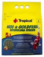 TROPICAL Koi & Goldfish Spirulina Tyčinky 5L \\ 400g