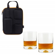 Kufrík na whisky s 2 pohármi na valentínsku svadbu