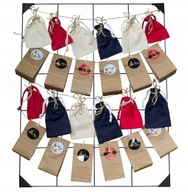 ADVENTNÝ KALENDÁR DIY ZÁvesná TAŠKA JUTE LINE eko ADVENTNÝ KALENDÁR DIY ZÁvesná TAŠKA JUTE LINE eko