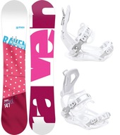 Snowboard RAVEN Style Pink 144cm + viazanie FT360