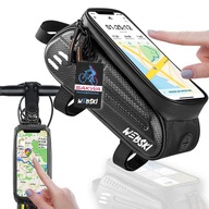 Držiak tašky na rám na bicykel na sedlovú tašku dotykový kryt pre smartfón Držiak tašky na rám na bicykel na sedlovú tašku dotykový kryt pre smartfón