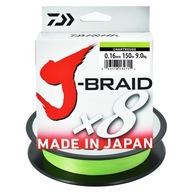 Japonský oplet Daiwa J-Braid X8 8 prameňov 0,16mm 150m 9kg limetka 1 ks. Japonský oplet Daiwa J-Braid X8 8 prameňov 0,16mm 150m 9kg limetka 1 ks.