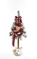 Vianočný stromček na štipci ozdobený snehom CASA MIA 80cm