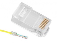 ZÁSTRČKA RJ45, Cat 6 WIRE, PASS THROUGH, 100 ks. ZÁSTRČKA RJ45, Cat 6 WIRE, PASS THROUGH, 100 ks.