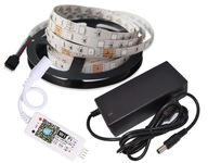 SET RGB LED pásik 5m + WiFi IOS ANDROID