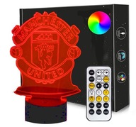 3D LED nočná lampa FC MANCHESTER UNITED USB kábel 3D LED nočná lampa FC MANCHESTER UNITED USB kábel