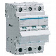 Modulárny odpínač Hager 3P 63A SBN363 Modulárny odpínač Hager 3P 63A SBN363