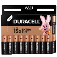 18x Duracell AA / LR6 Alkalické batérie 18 ks