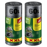Vrecká na odpadky s páskou Jan Essential Magnum Flex XXL 60L 40KS Universal Vrecká na odpadky s páskou Jan Essential Magnum Flex XXL 60L 40KS Universal