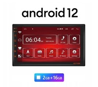 Rádio 2DIN Android 12 2GB GPS WiFi USB 4x45W