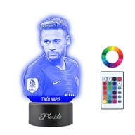 Nočná lampa s 3D LED gravírovaním mena Neymar Nočná lampa s 3D LED gravírovaním mena Neymar