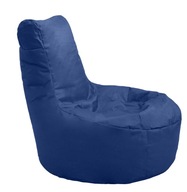 Pouf Sedací vak s operadlom Modrý Pouf Sedací vak s operadlom Modrý