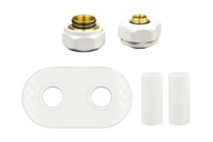 Sada rozety + objímky + konektory Pex x GW3/4, biela Sada rozety + objímky + konektory Pex x GW3/4, biela