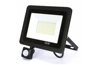 Halogénový LED 50W 4000K 4500lm pohybový senzor čierny