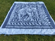 Bavlnená osuška na pláž 200 x 200 cm DEKA prehoz OLDMAN bavlnená deka Bavlnená osuška na pláž 200 x 200 cm DEKA prehoz OLDMAN bavlnená deka