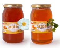 Multikvetový med + lipový med - Sada 2x 1KG Multikvetový med + lipový med - Sada 2x 1KG