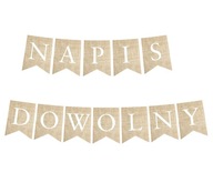 BOHO BANNER EKO girlanda VÁŠ NÁVOD ľubovoľný text BOHO BANNER EKO girlanda VÁŠ NÁVOD ľubovoľný text